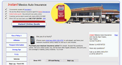 Desktop Screenshot of instantmexicoinsurance.com